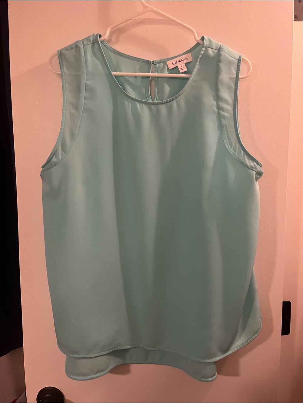 Calvin Klein Sleeveless Mint Camisole Top